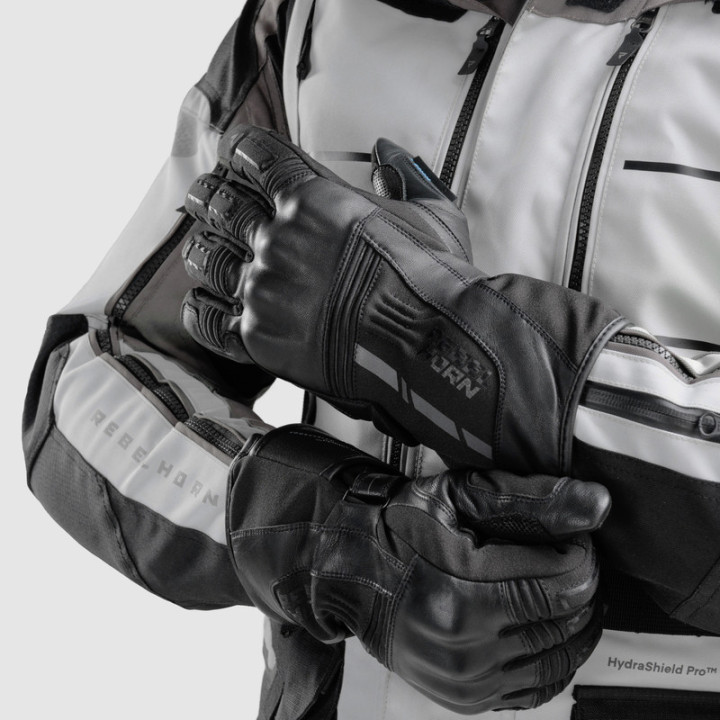 RĘKAWICE MOTOCYKLOWE REBELHORN TRACER WP BLACK