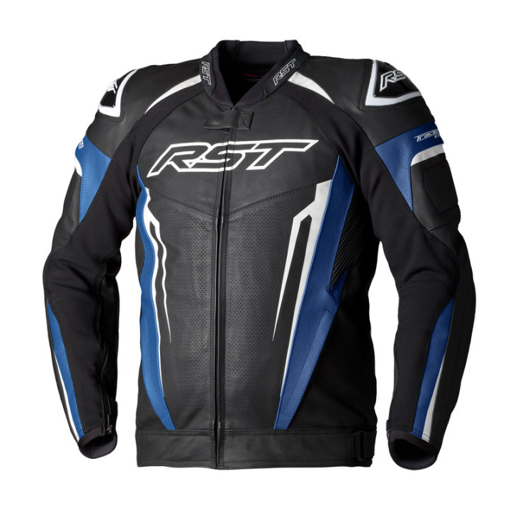 KURTKA SKÓRZANA RST TRACTECH EVO 5 BLUE/BLACK/WHITE