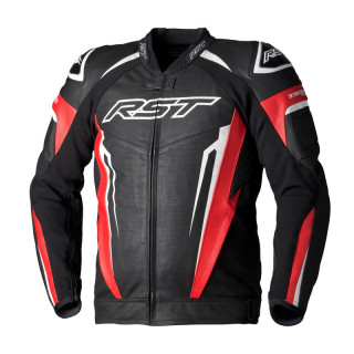 KURTKA SKÓRZANA RST TRACTECH EVO 5 RED/BLACK/WHITE