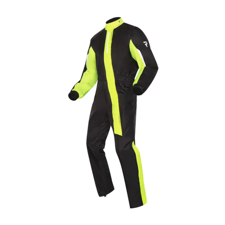 KOMBINEZON PRZECIWDESZCZOWY REBELHORN TRAVEL BLACK FLUO YELLOW