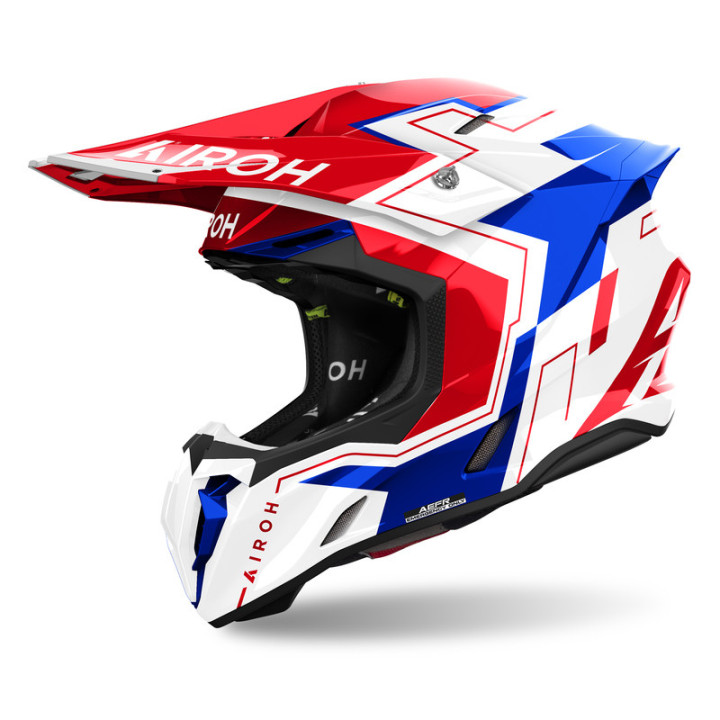 KASK MOTOCYKLOWY AIROH TWIST 3 DIZZY BLUE/RED GLOSS