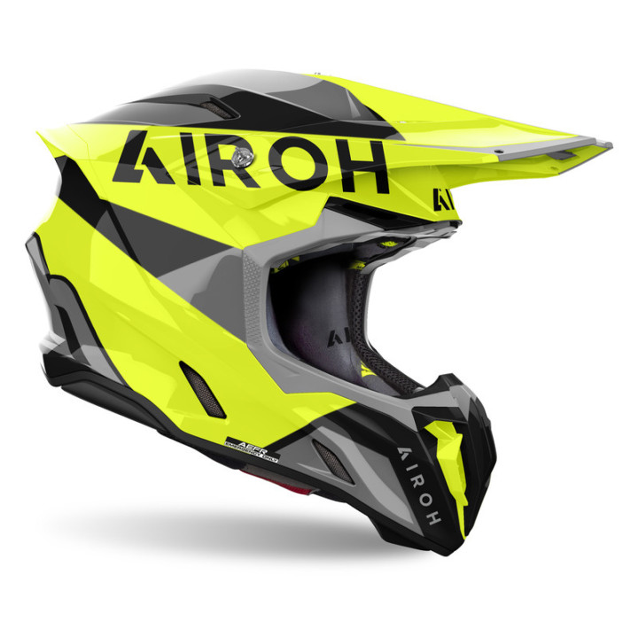 KASK MOTOCYKLOWY AIROH TWIST 3 KING YELLOW GLOSS