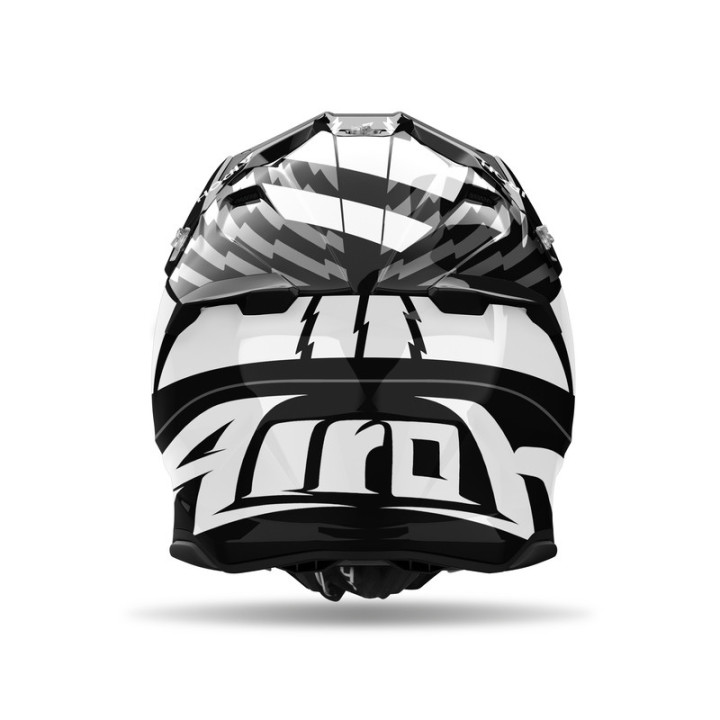KASK MOTOCYKLOWY AIROH TWIST 3 THUNDER BLACK WHITE GLOSS XL