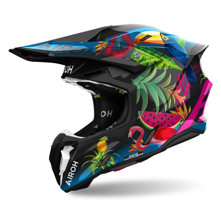 KASK MOTOCYKLOWY AIROH TWIST 3 AMAZONIA GLOSS
