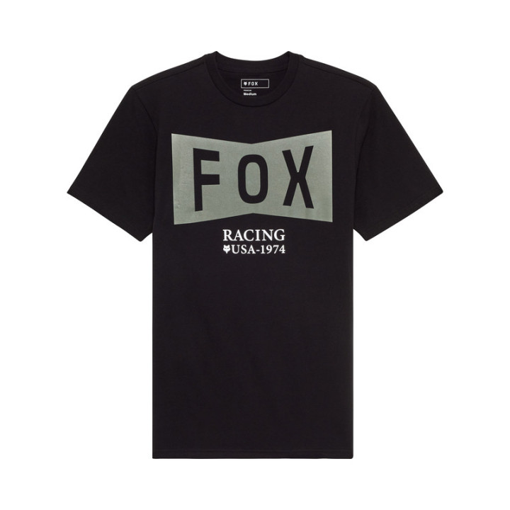 T-SHIRT FOX TYPEFACE PREM BLACK