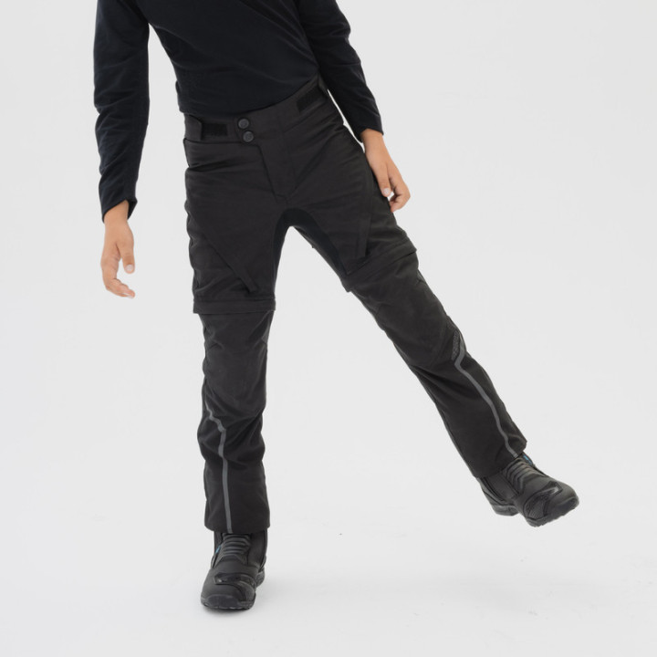 SPODNIE MOTOCYKLOWE TEKSTYLNE JUNIOR OZONE UNION BLACK