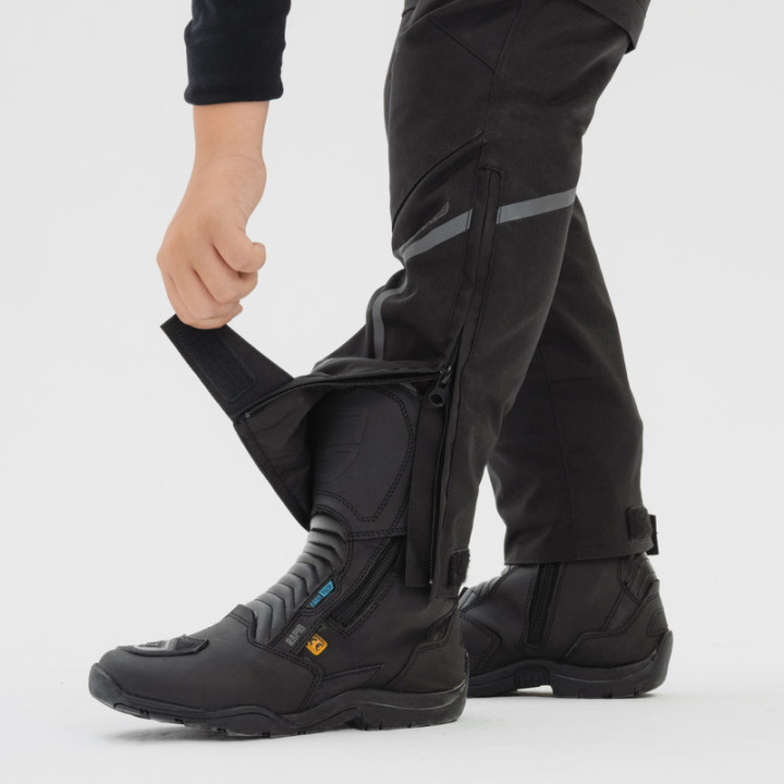 SPODNIE MOTOCYKLOWE TEKSTYLNE JUNIOR OZONE UNION BLACK