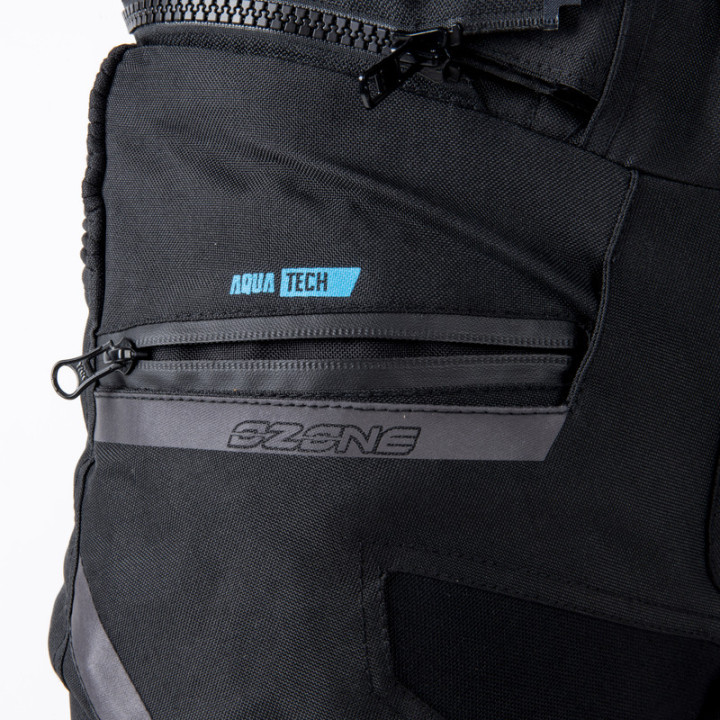 SPODNIE MOTOCYKLOWE TEKSTYLNE DAMSKIE OZONE UNION BLACK WXS