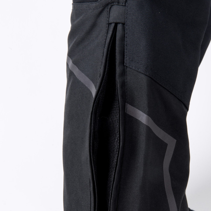 SPODNIE MOTOCYKLOWE TEKSTYLNE DAMSKIE OZONE UNION BLACK WXS