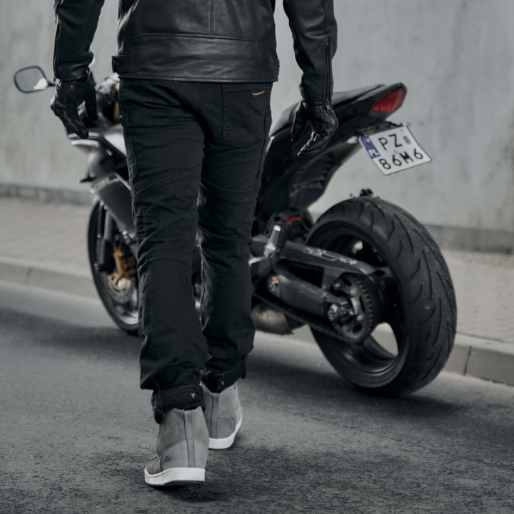 JEANSY MOTOCYKLOWE REBELHORN URBAN 3 WASHED BLACK