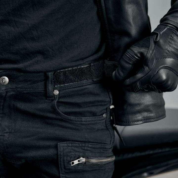 JEANSY MOTOCYKLOWE REBELHORN URBAN 3 WASHED BLACK