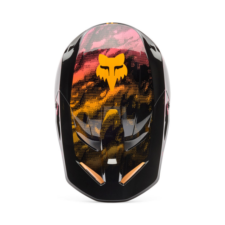 KASK MOTOCYKLOWY FOX V1 KAIROS TANGERINE XL