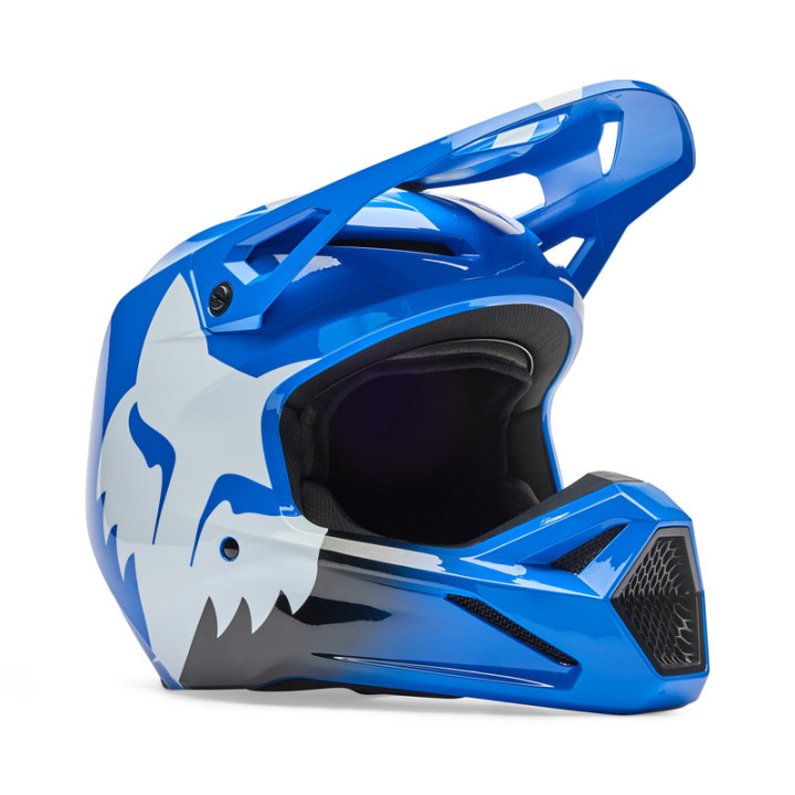 KASK MOTOCYKLOWY FOX V1 SHIELD BLUE XL