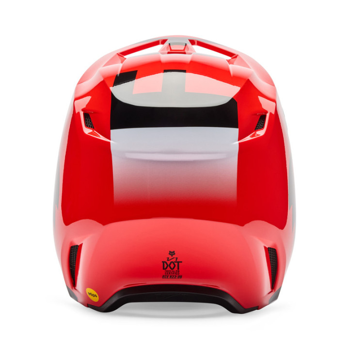 KASK MOTOCYKLOWY FOX V1 SHIELD FLUO RED