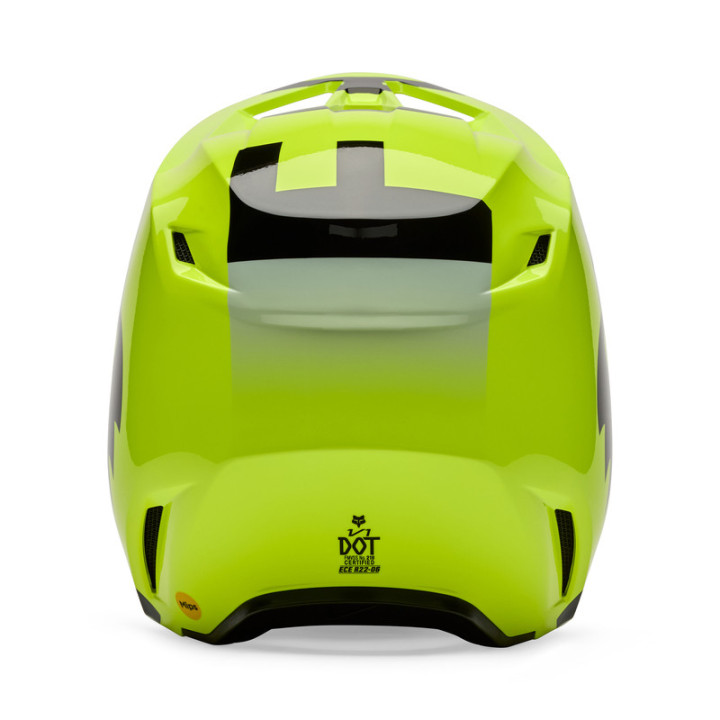 KASK MOTOCYKLOWY FOX V1 SHIELD FLUO YELLOW