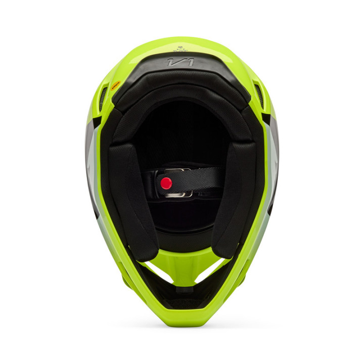 KASK MOTOCYKLOWY FOX V1 SHIELD FLUO YELLOW