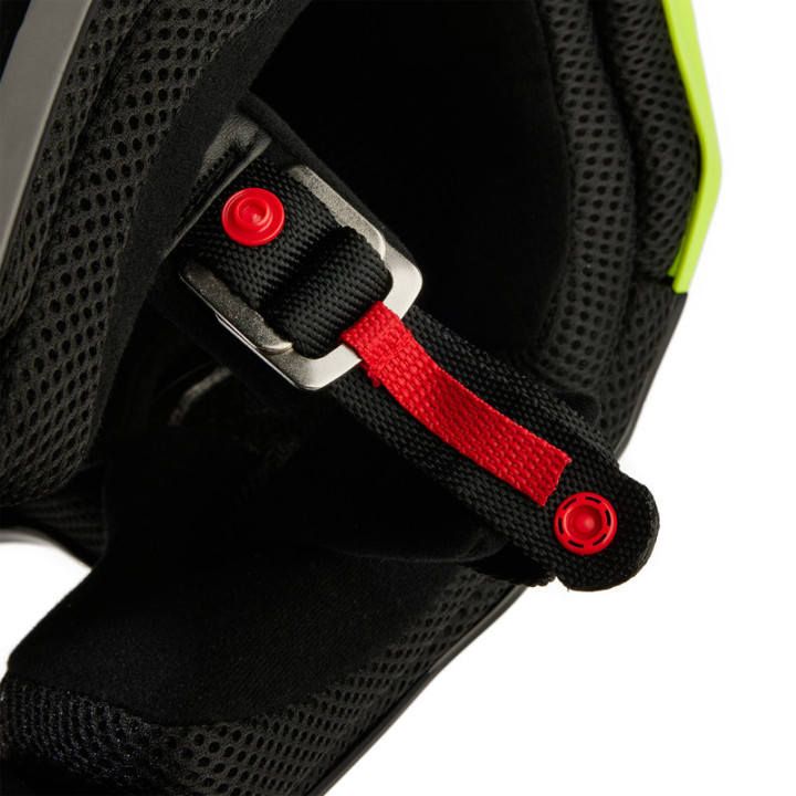 KASK FOX V1 STREAK BLACK/YELLOW L