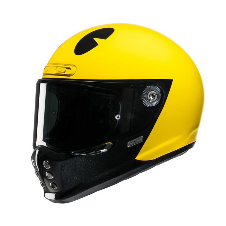 KASK MOTOCYKLOWY HJC V10 PAC-MAN BANDAI NAMCO YELLOW