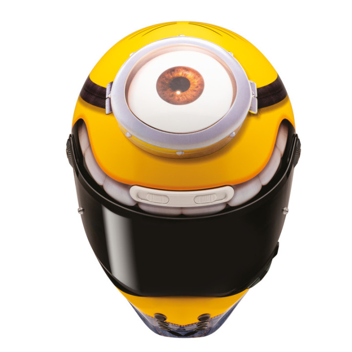 KASK MOTOCYKLOWY HJC V10 STUART MINIONS YELLOW