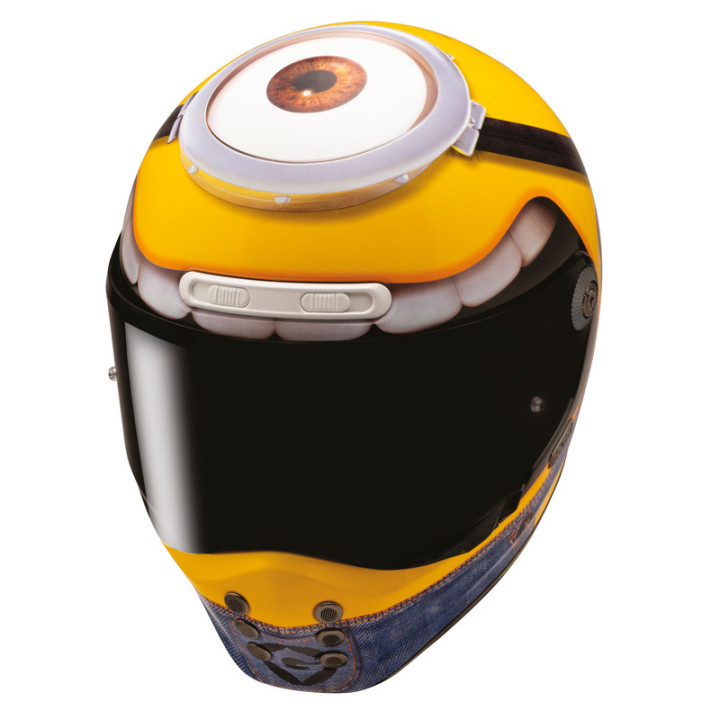 KASK MOTOCYKLOWY HJC V10 STUART MINIONS YELLOW