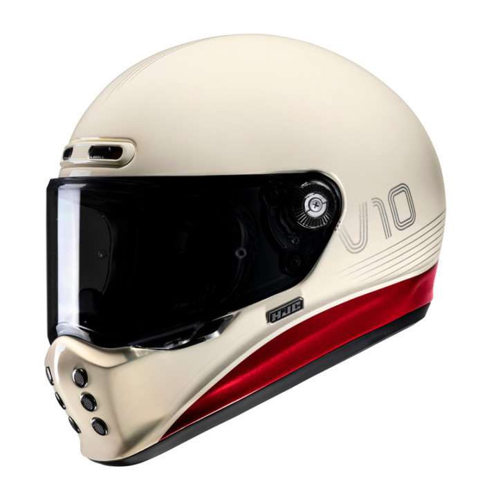 KASK MOTOCYKLOWY HJC V10 TAMI WHITE RED