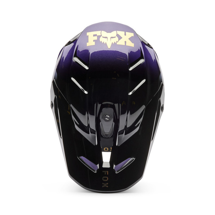 KASK MOTOCYKLOWY FOX V3 DRIP BLACK PURPLE