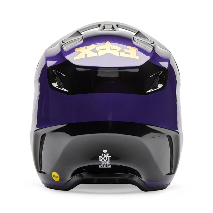 KASK MOTOCYKLOWY FOX V3 DRIP BLACK PURPLE