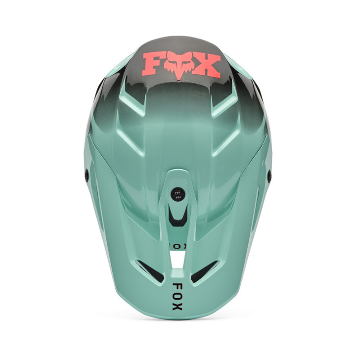 KASK MOTOCYKLOWY FOX V3 DRIP TURQUOISE