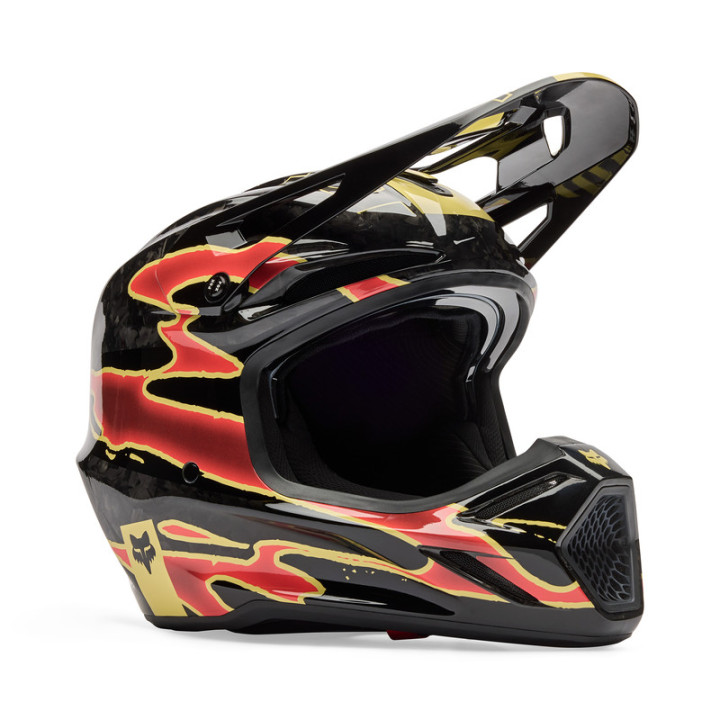 KASK MOTOCYKLOWY FOX V3 RS INNING BLACK