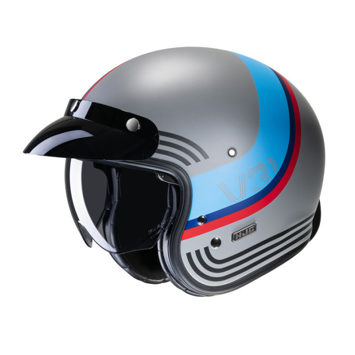 KASK MOTOCYKLOWY HJC V31 BYRON GREY BLUE S