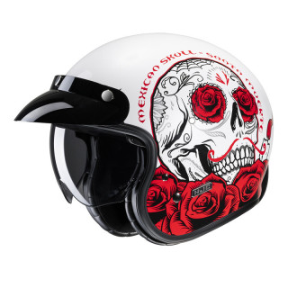 KASK MOTOCYKLOWY HJC V31 DESTO WHITE RED