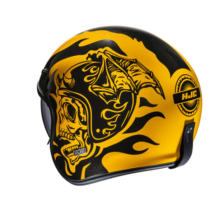 KASK MOTOCYKLOWY HJC V31 FLAME YELLOW BLACK