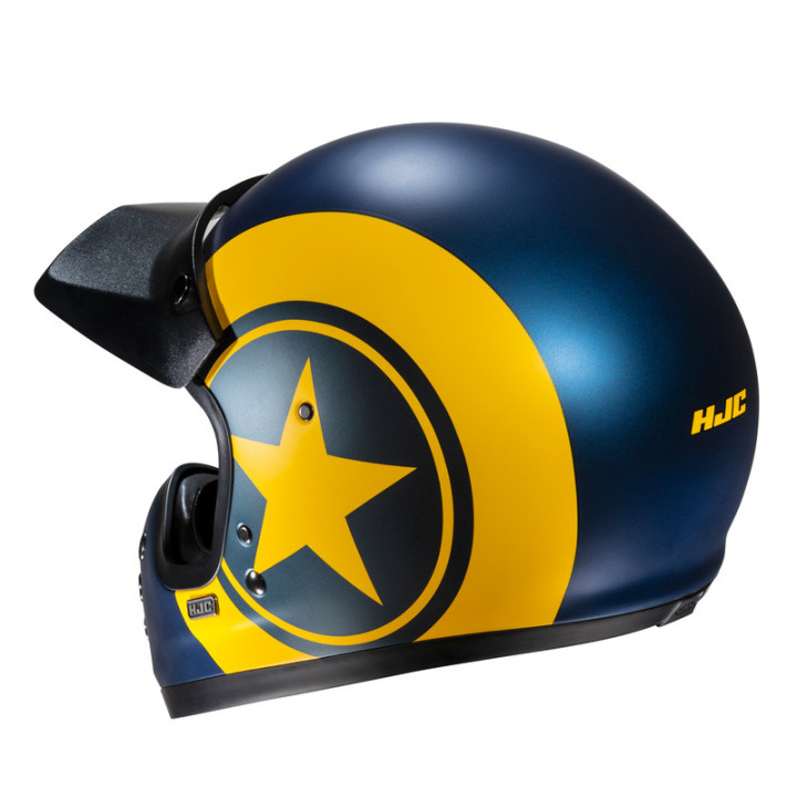 KASK MOTOCYKLOWY HJC V60 NYX BLUE YELLOW