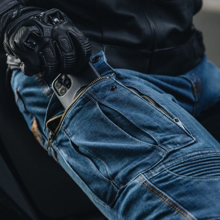 JEANSY MOTOCYKLOWE REBELHORN VANDAL DENIM BLACK