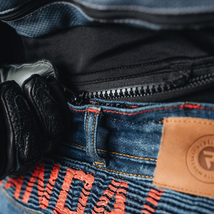 JEANSY MOTOCYKLOWE REBELHORN VANDAL DENIM BLUE