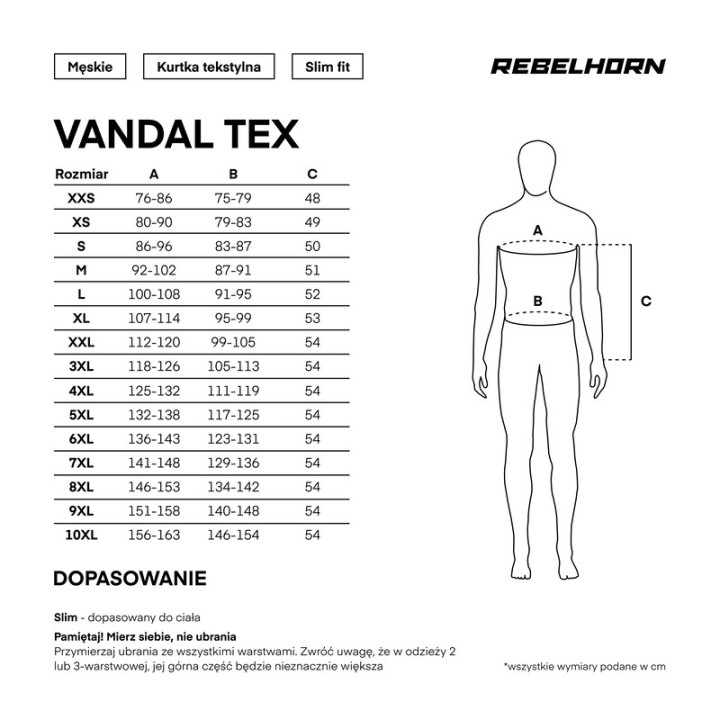 KURTKA MOTOCYKLOWA TEKSTYLNA REBELHORN VANDAL BLACK WHITE