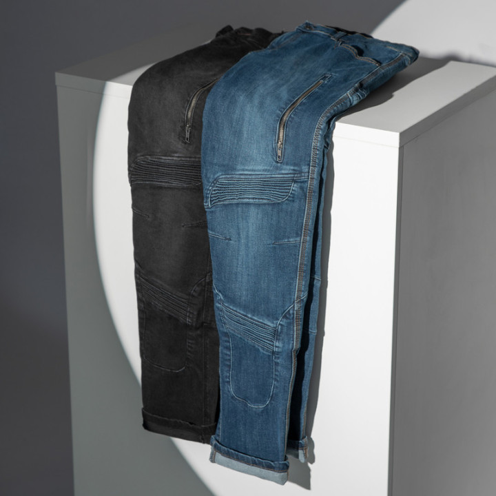 JEANSY MOTOCYKLOWE REBELHORN VANDAL TWILL BLACK 40/34