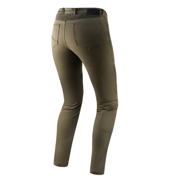 JEANSY MOTOCYKLOWE DAMSKIE REBELHORN VANDAL TWILL OLIVE 24/30