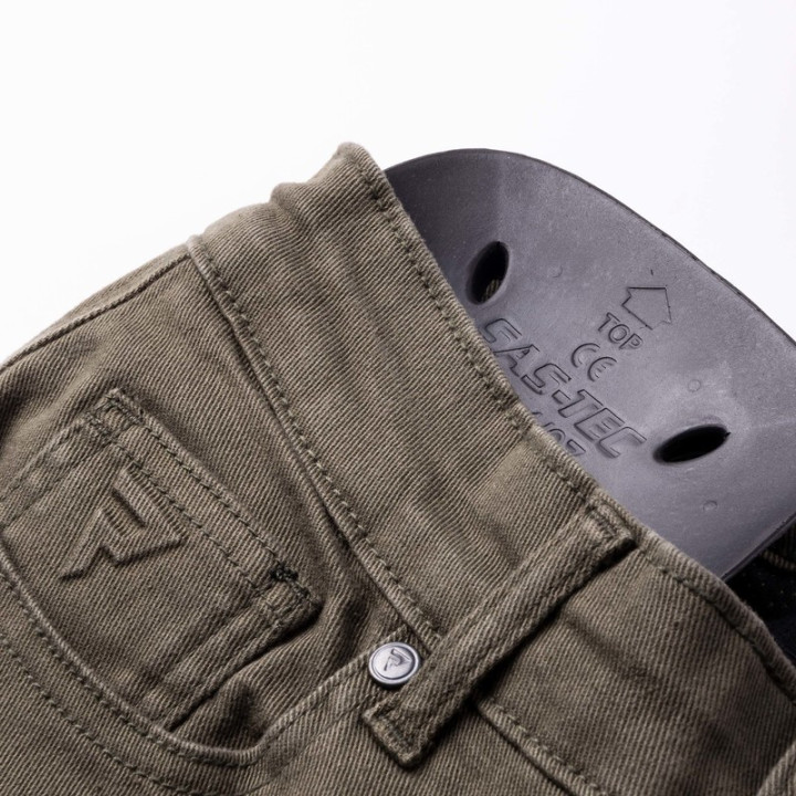 JEANSY MOTOCYKLOWE DAMSKIE REBELHORN VANDAL TWILL OLIVE 24/30
