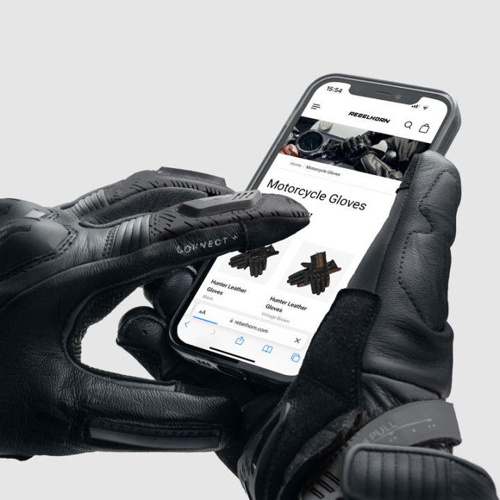 RĘKAWICE MOTOCYKLOWE REBELHORN VIPER BLACK