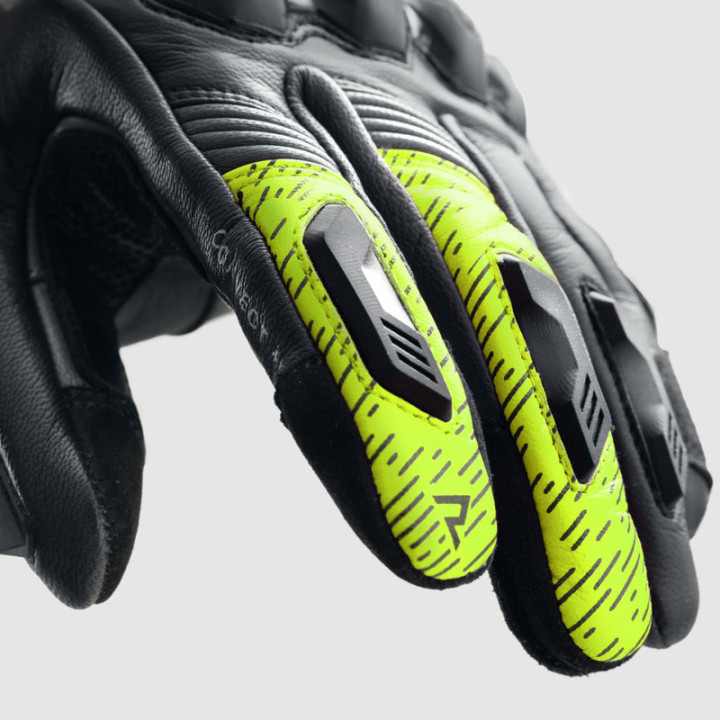 RĘKAWICE MOTOCYKLOWE REBELHORN VIPER BLACK GREY FLUO YELLOW