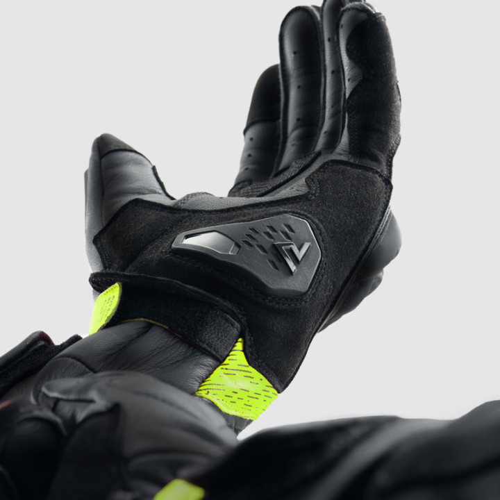 RĘKAWICE MOTOCYKLOWE REBELHORN VIPER BLACK GREY FLUO YELLOW