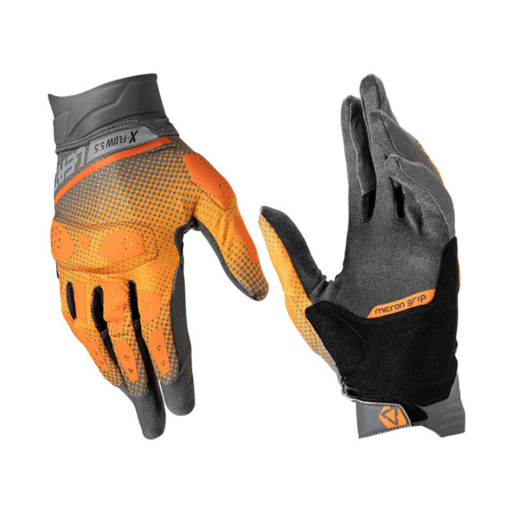 RĘKAWICE MOTOCYKLOWE LEATT ADV X-FLOW 5.5 SHORT ORANGE