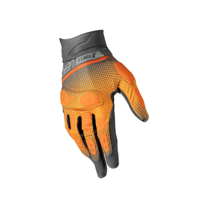 RĘKAWICE MOTOCYKLOWE LEATT ADV X-FLOW 5.5 SHORT ORANGE
