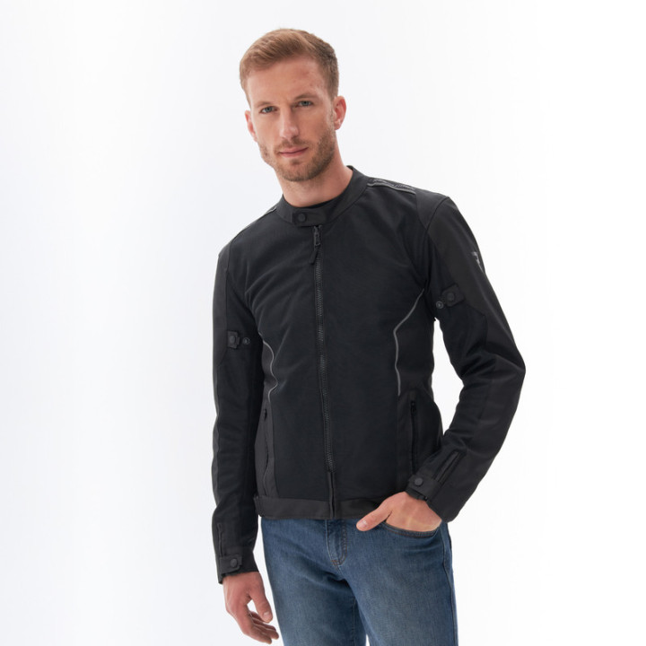 KURTKA MOTOCYKLOWA TEKSTYLNA REBELHORN WAVE BLACK