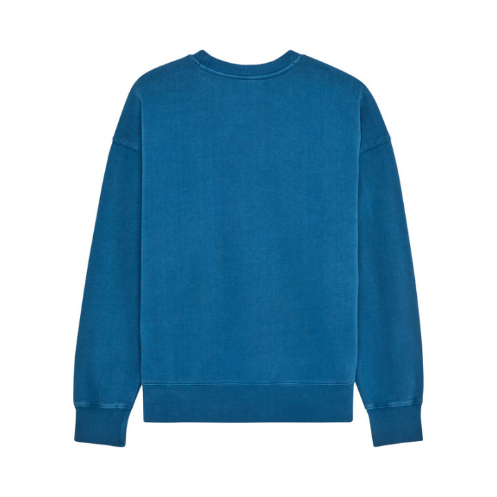 BLUZA FOX WORDMARK OVERSIZED FLEECE CREW TWILIGHT