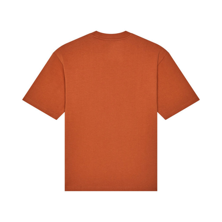 T-SHIRT FOX WORDMARK OVERSIZED CHOCOLATE