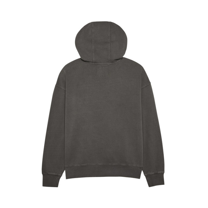 BLUZA Z KAPTUREM FOX WORDMARK OVERSIZED FLEECE PO PEWTER