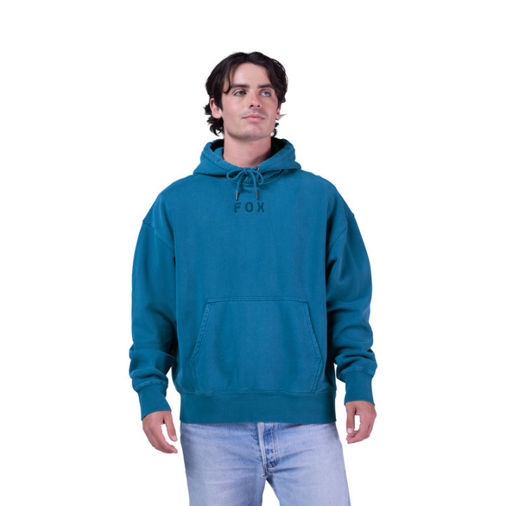 BLUZA Z KAPTUREM FOX WORDMARK OVERSIZED FLEECE PO TWILIGHT