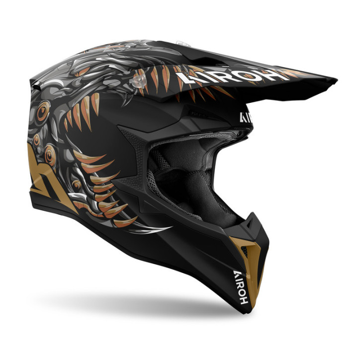KASK MOTOCYKLOWY AIROH WRAAAP CYBORG MATT